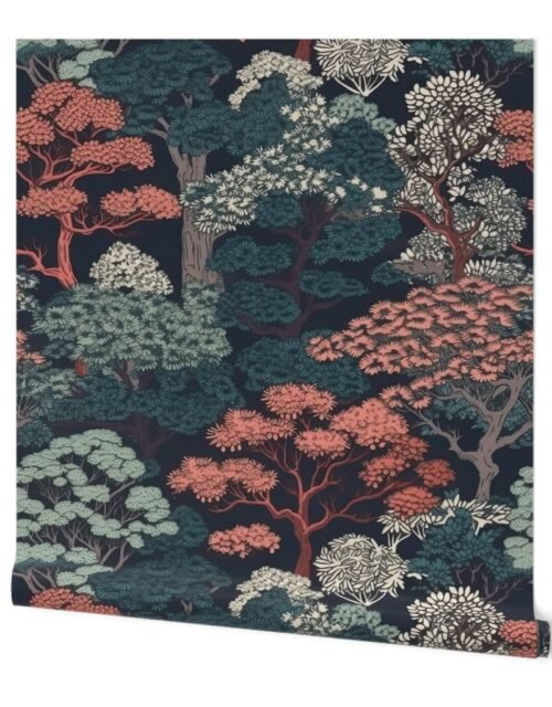 Japanese Tranquility Garden Endless Forest Wallpaper