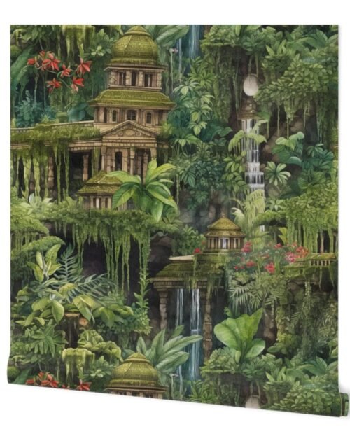 Hanging Gardens Of Babylon with Temples Wallpaper