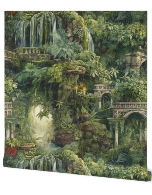 Hanging Gardens Of Babylon with Temples Wallpaper