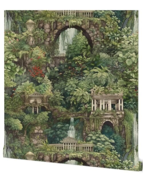 Hanging Gardens Of Babylon with Temples Wallpaper
