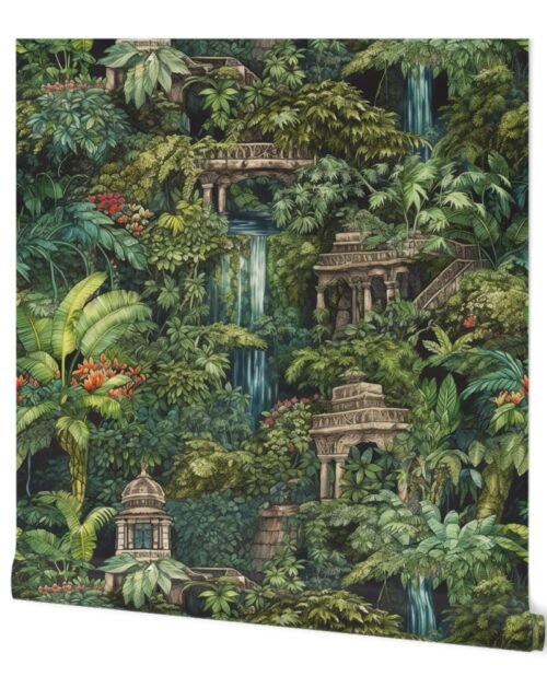 Hanging Gardens Of Babylon with Temples Wallpaper