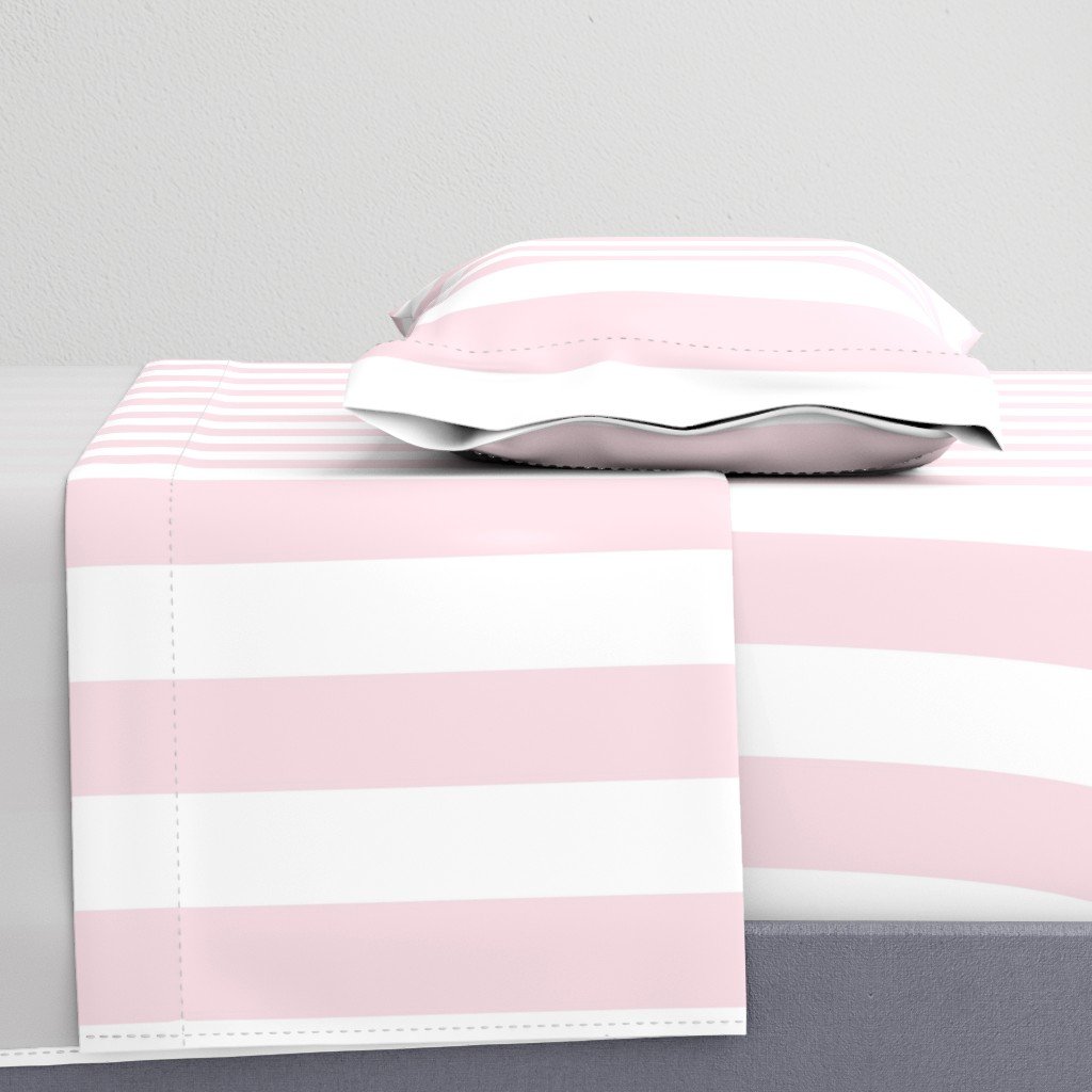 Merry Bright Pale Pink and White Vertical 3 inch Big Top Circus Stripe Sheet Set Merry Bright Pale Pink and White Vertical 3 inch Big Top Circus Stripe Sheet Set