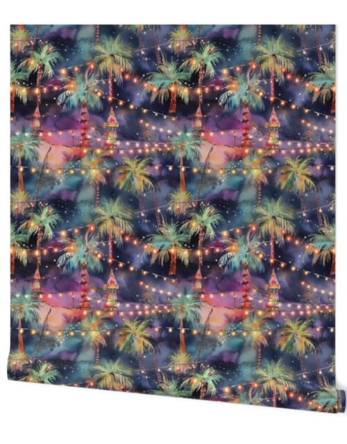 Florida Christmas Party Watercolor Wallpaper