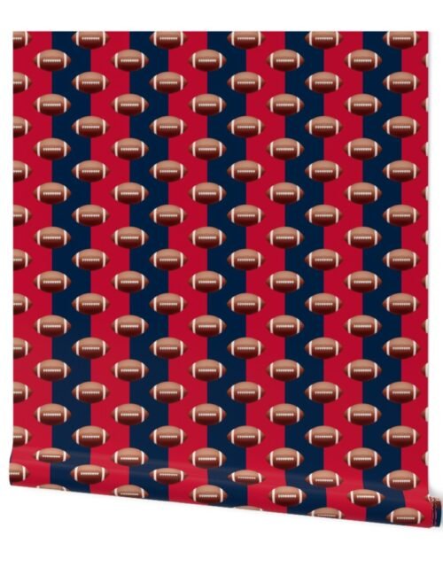 New England's Famed Football Team Colors of Blue and Red Wallpaper