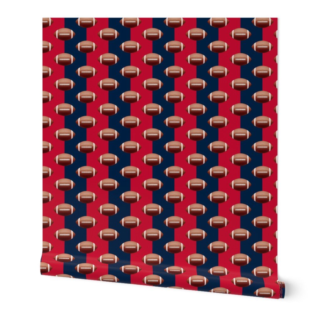 New England’s Famed Football Team Colors of Blue and Red Wallpaper New England's Famed Football Team Colors of Blue and Red Wallpaper