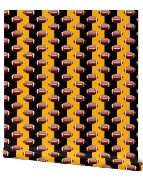 Pittsburgh's Famed Football Team Colors of Black and Gold Wallpaper