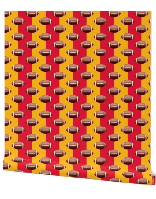 Kansas City's Famed Football Team Colors of Red and Gold Wallpaper