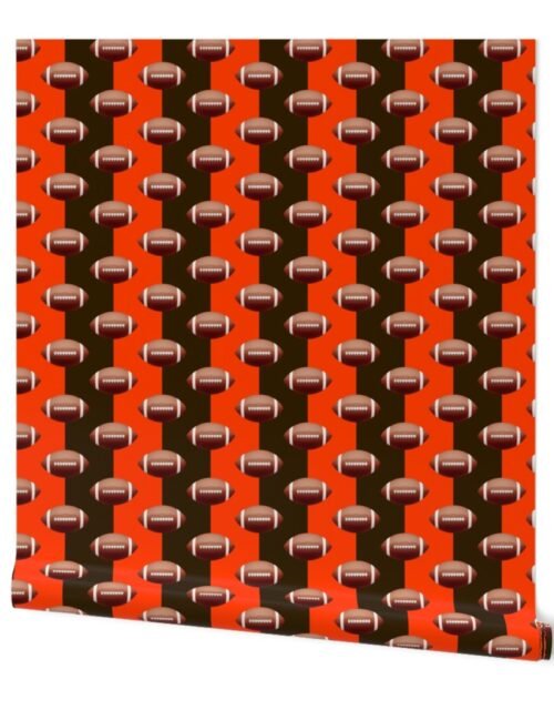 Cleveland's Famed Football Team Colors of Brown and Orange Wallpaper