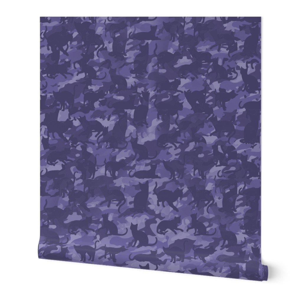 Camo Cats Camouflage in Naval Operation Seacat Blue Smallscale Wallpaper Camo Cats Camouflage in Naval Operation Seacat Blue Smallscale Wallpaper