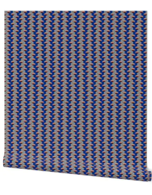 Mini Footballs of Dallas's Famed Team Colors of Blue and Silver Wallpaper