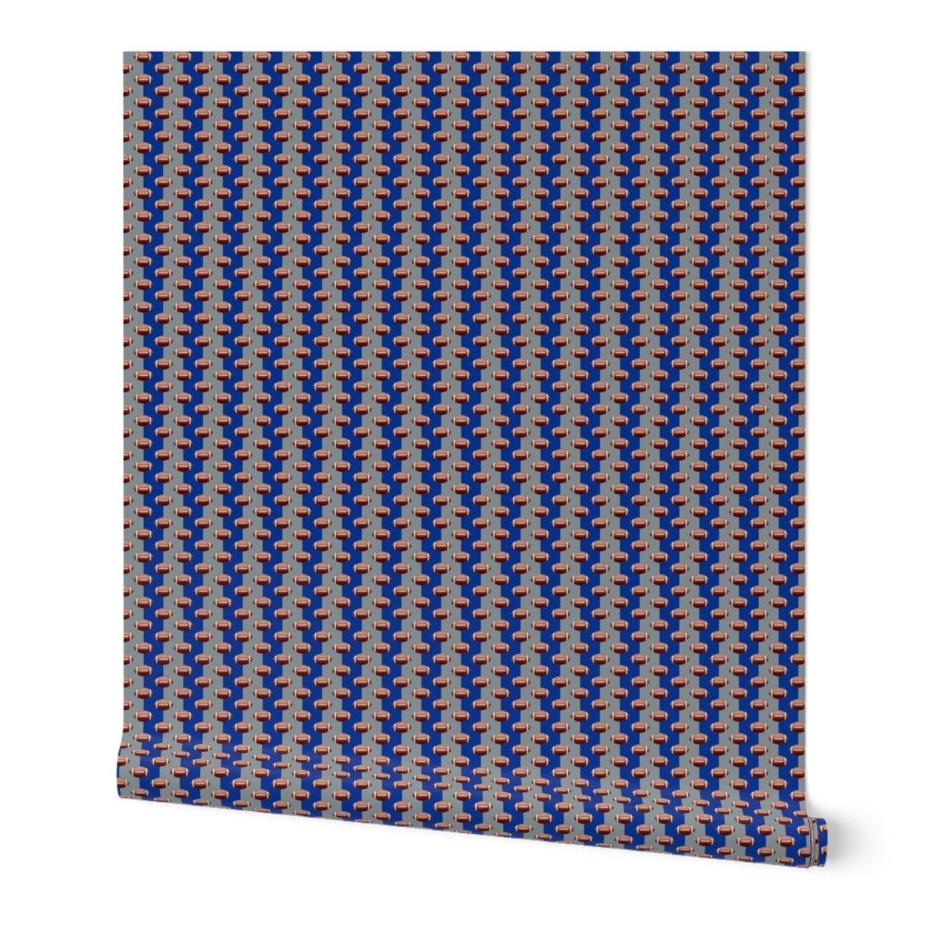Mini Footballs of Dallas’s Famed Team Colors of Blue and Silver Wallpaper Mini Footballs of Dallas's Famed Team Colors of Blue and Silver Wallpaper
