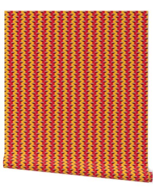 Mini Footballs of Kansas city's Famed Team Colors of Red and Gold Wallpaper