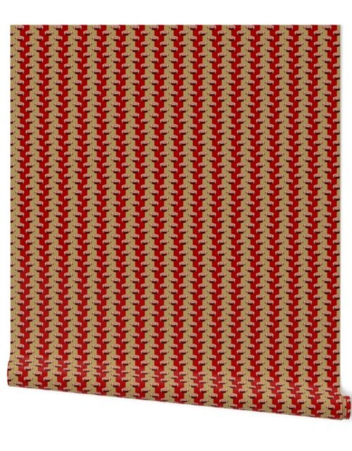 Mini Footballs San Francisco's Famed Team Colors  Red and Gold Wallpaper
