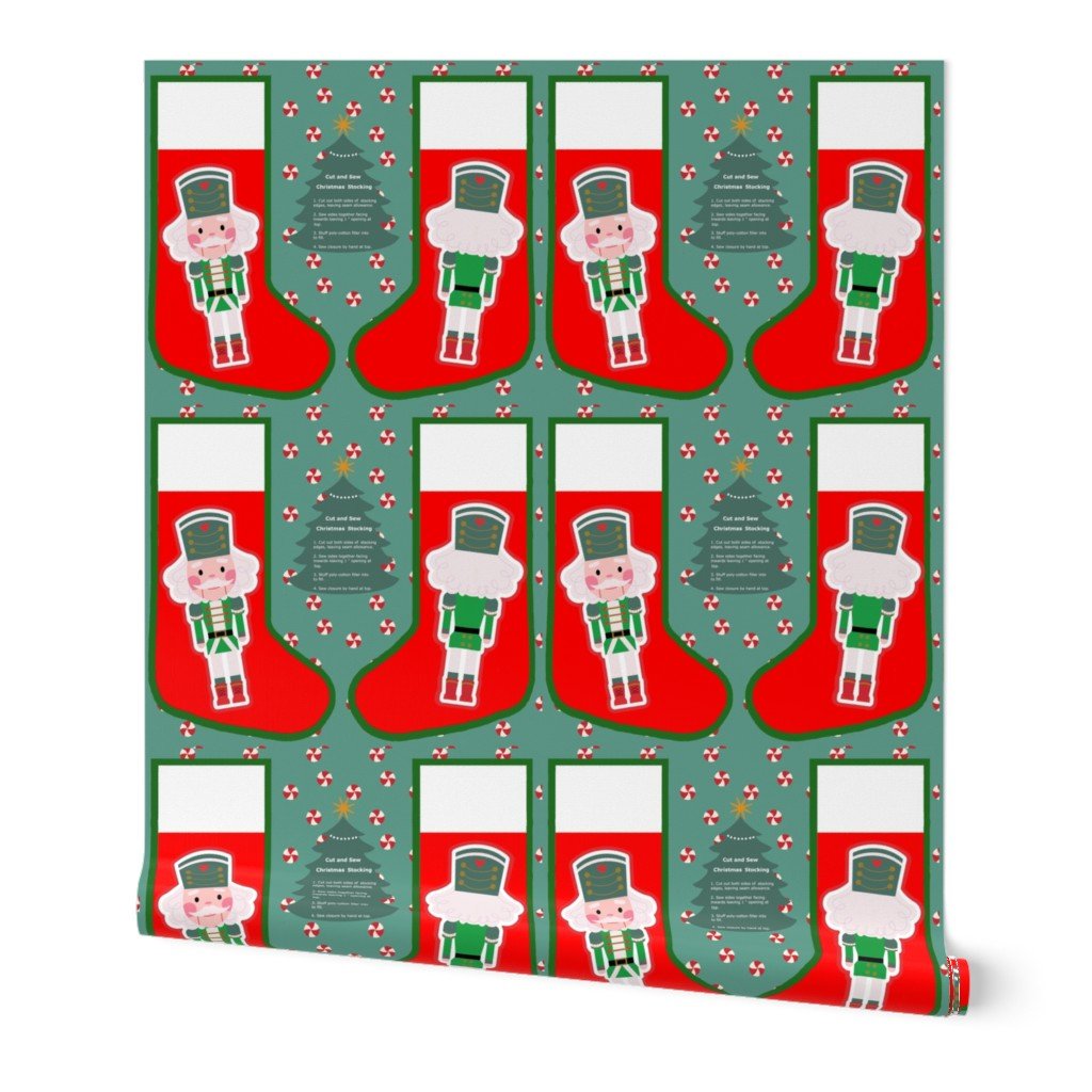 Nutcracker Christmas Stocking Wallpaper Nutcracker Christmas Stocking Wallpaper