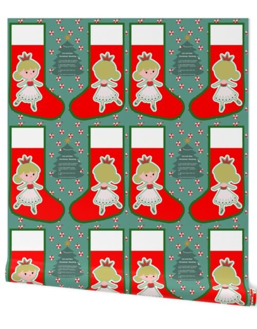 Sugar Plum Fairy  Nutcracker Christmas Stocking Wallpaper
