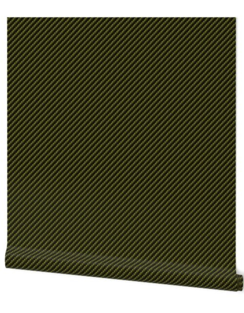 Small Yellow and Black Carbon Fiber Diagonal Wallpaper