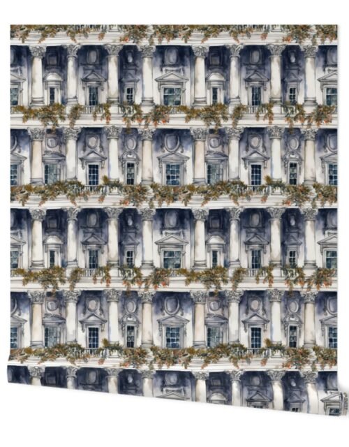 White House Architectural Detail in Windows, Columns, Doors and Balustrades Wallpaper