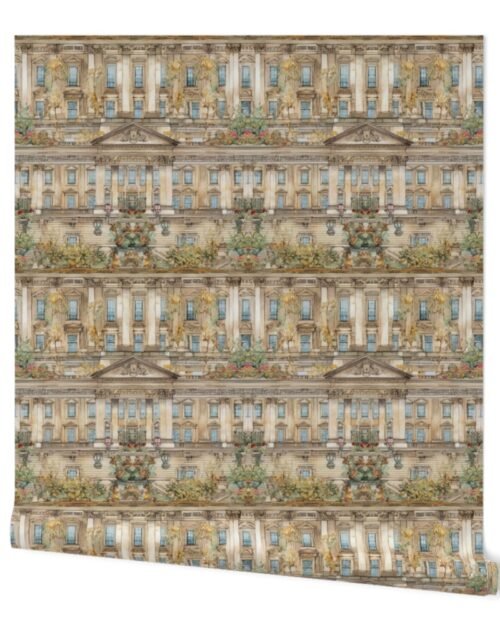 Buckingham Palace Architectural Detail in Windows, Columns, Pelmets and Balustrades Wallpaper