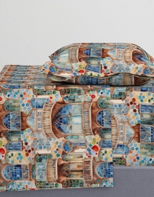 Barcelona House Architectural Detail in Windows, Columns, Arches and Balustrades Sheet Set