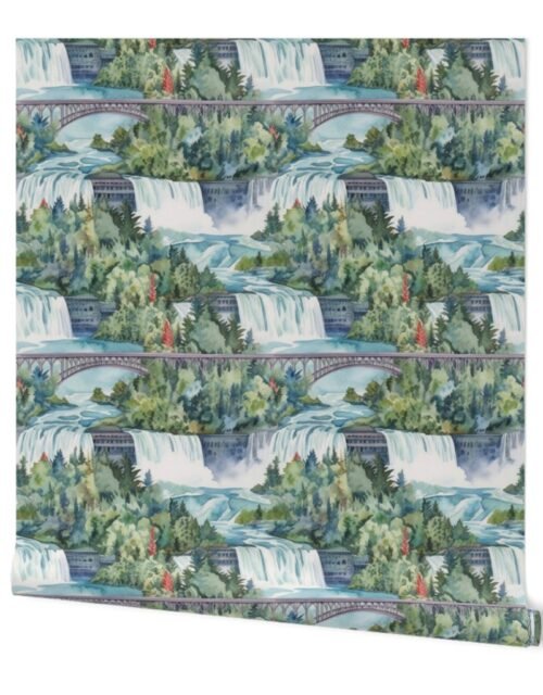 Majestic Niagra Falls Waterfall Border of Two North American Neighbors Wallpaper