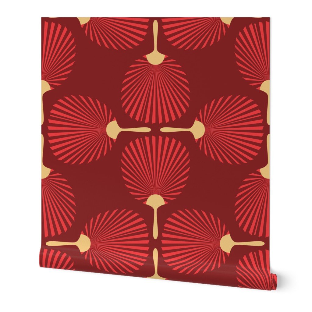 Jumbo Chinese Red Paddle Hand Fan on Chinese Red Wallpaper Jumbo Chinese Red Paddle Hand Fan on Chinese Red Wallpaper