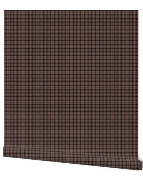 Chocolate  French Provincial Tartan Wallpaper