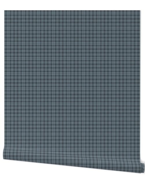 Winter Blue French Provincial Tartan Wallpaper