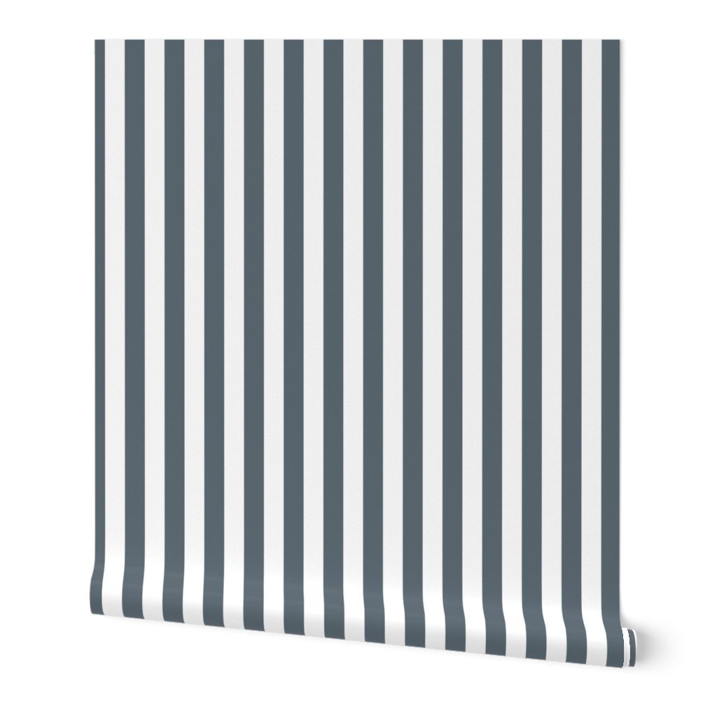 Ice Blue and White Vertical 1 inch French Provincial Stripe Wallpaper Ice Blue and White Vertical 1 inch French Provincial Stripe Wallpaper