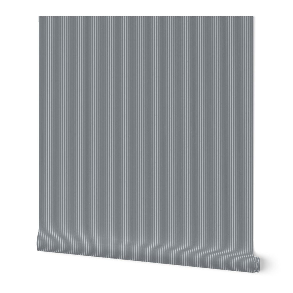 Grey Blue and White Quarter Inch French Provincial Winter Pin Stripes Wallpaper Grey Blue and White Quarter Inch French Provincial Winter Pin Stripes Wallpaper