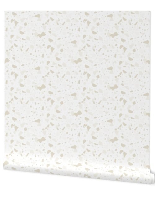 Cream Marble Chips French Provincial Autumn Terazzo Wallpaper