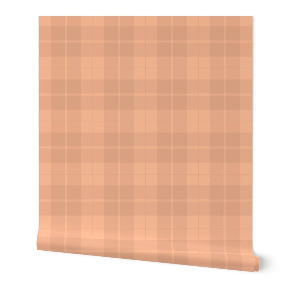 Large Tartan in Faded Peach Fuzz Color of the Year 2024 Wallpaper Large Tartan in Faded Peach Fuzz Color of the Year 2024 Wallpaper