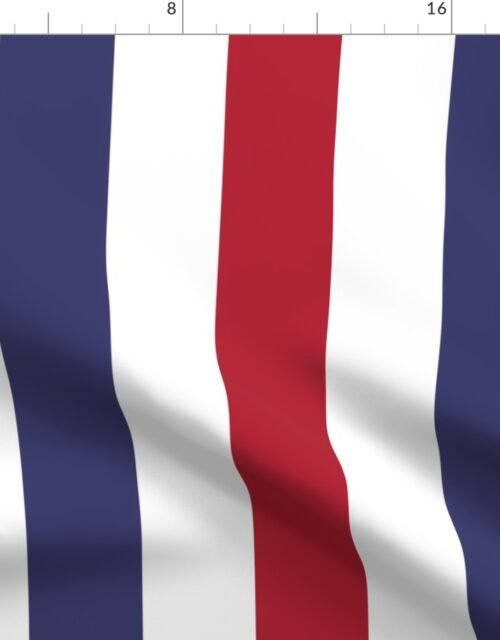 3 inch Flag Red, White and Blue Alternating V Stripes Fabric