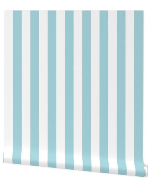 Garter Blue 2" Wide Cabana Stripes Wallpaper
