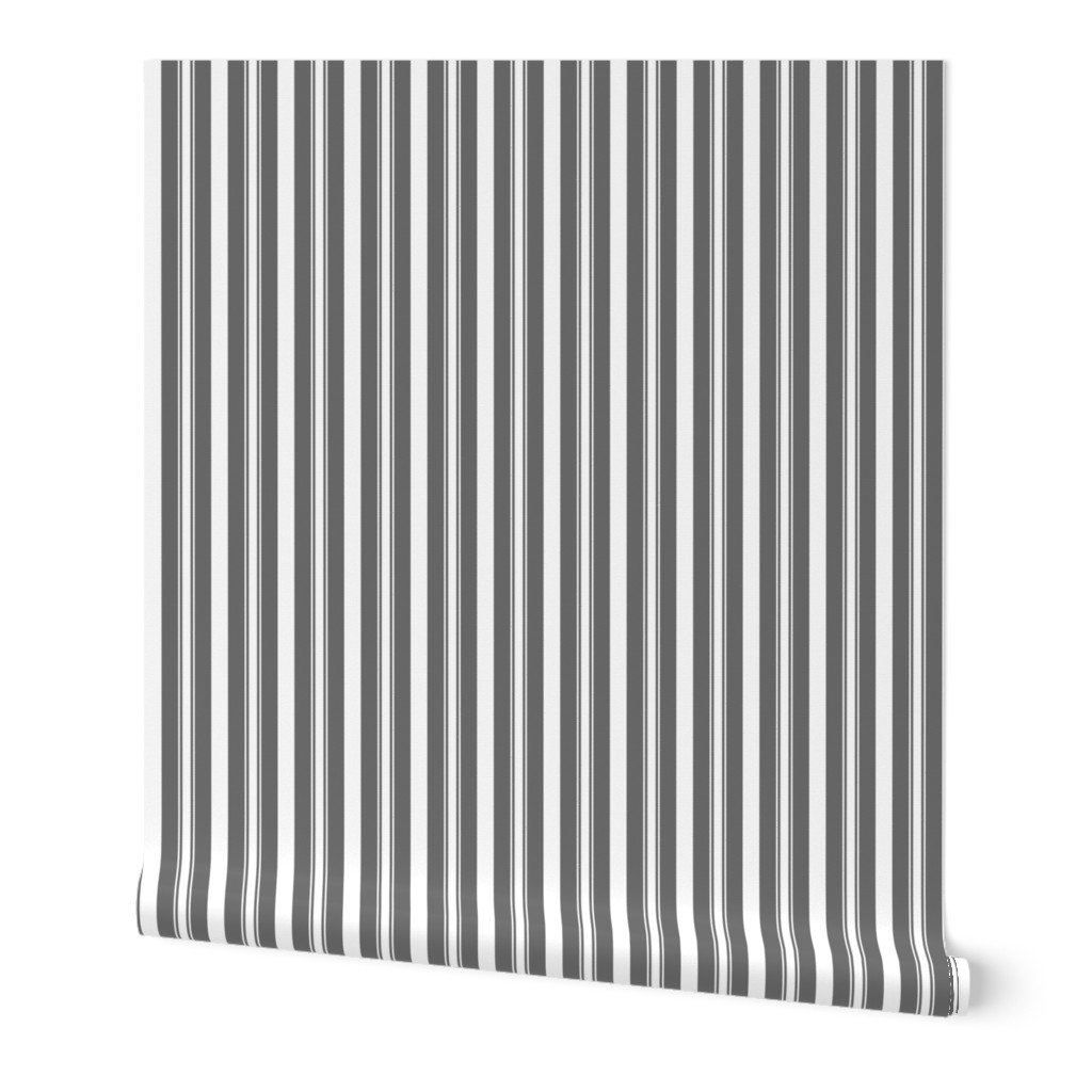 Charcoal Grey Deckchair Stripes Wallpaper Charcoal Grey Deckchair Stripes Wallpaper