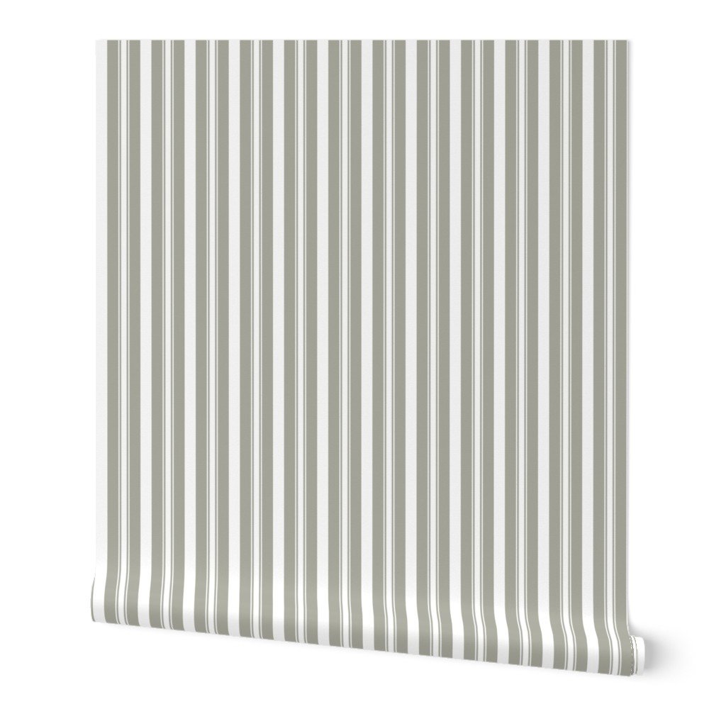Dove Grey Deckchair Stripes Wallpaper Dove Grey Deckchair Stripes Wallpaper