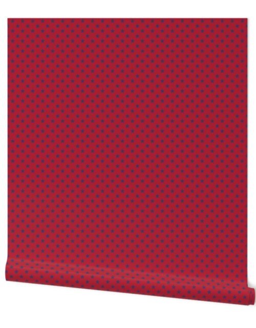 USA Flag Blue Stars on Red Wallpaper