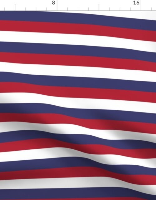 USA Flag Red, White and Blue Stripes Fabric