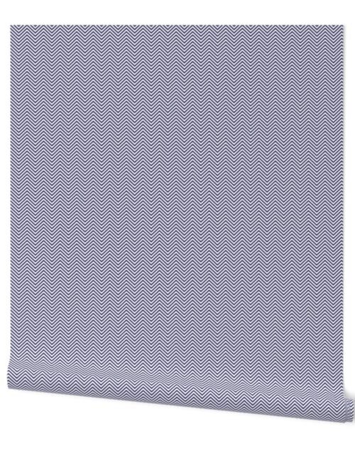 USA Flag Blue and White Wavy ZigZag Chevron Stripes Wallpaper