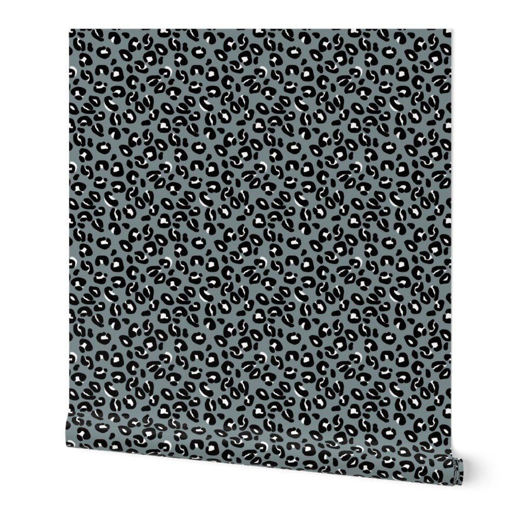Leopard Spots Grey Wallpaper Leopard Spots Grey Wallpaper