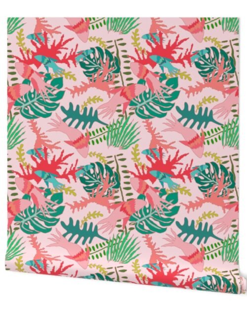 Sexy Fish in Pink and Salmon Wallpaper