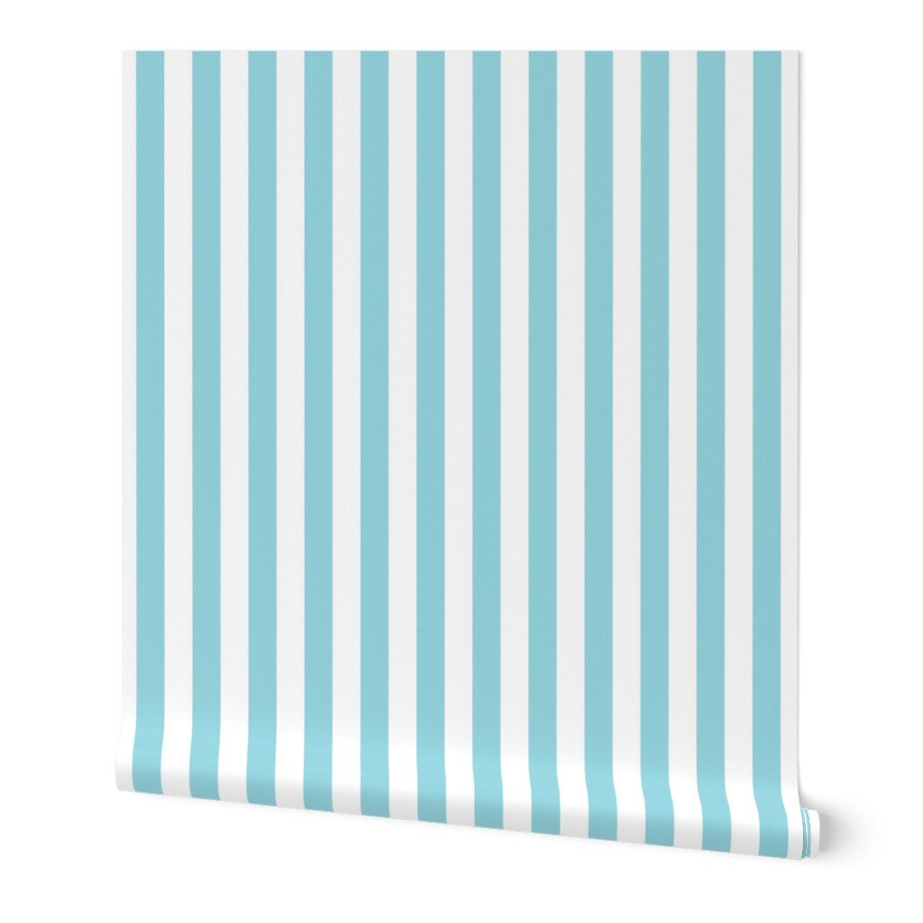 Sky Blue Wide Stripe Wallpaper Sky Blue Wide Stripe Wallpaper