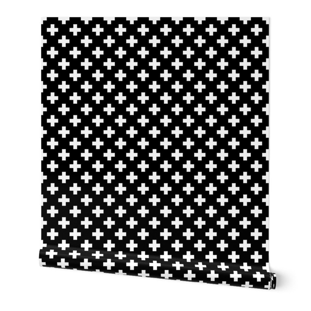 White Crosses on Black Wallpaper White Crosses on Black Wallpaper