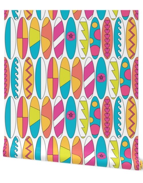 Rainbow Color Waikiki Surfboards Wallpaper