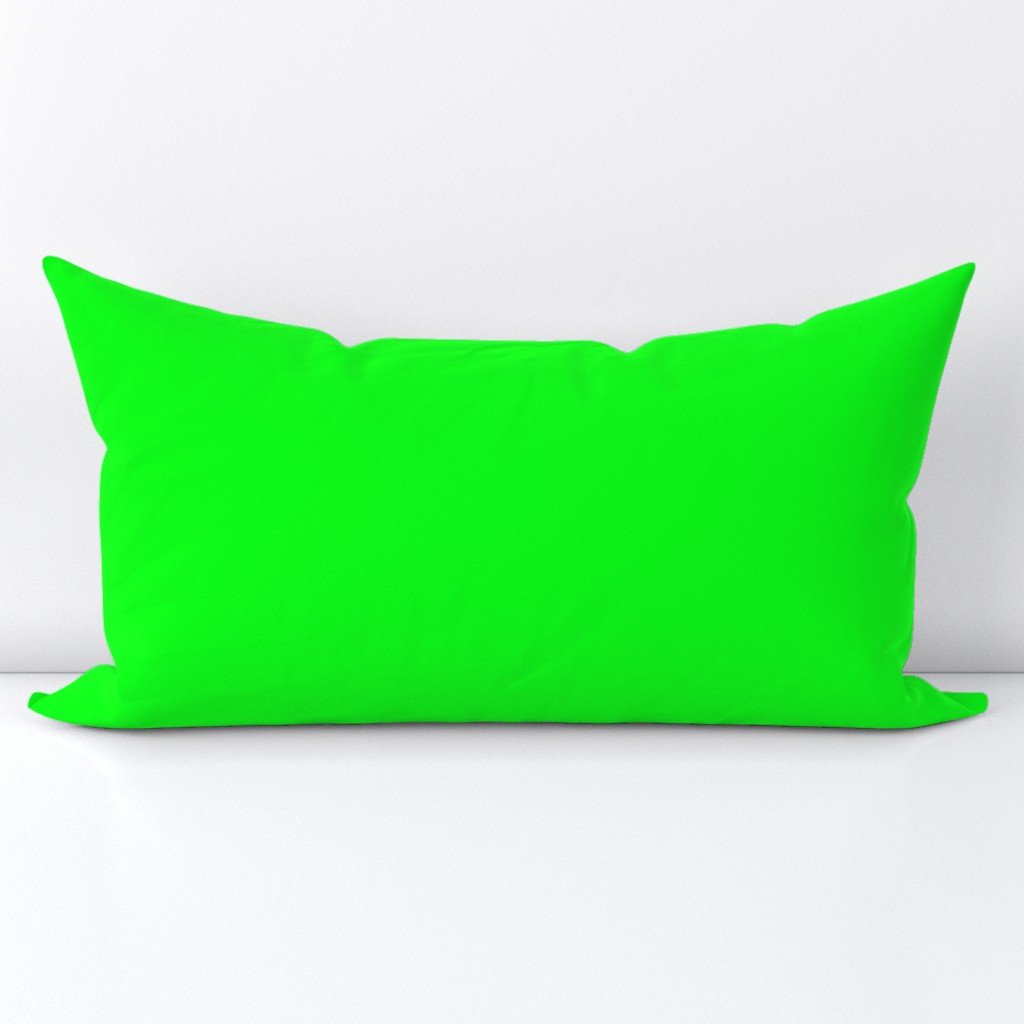 Neon Lime Green Solid Lumbar Throw Pillow Neon Lime Green Solid Lumbar Throw Pillow