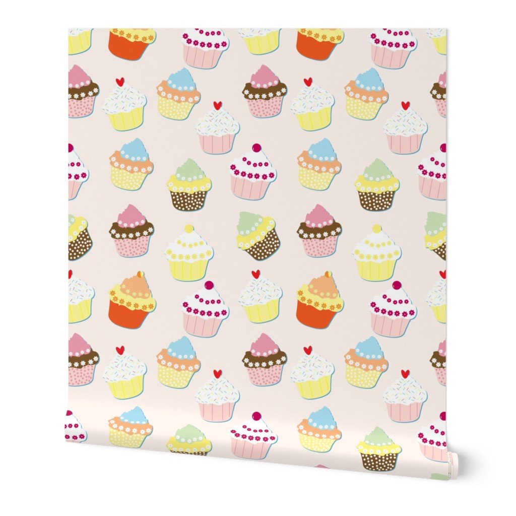 Rose Pink Cupcakes Wallpaper Rose Pink Cupcakes Wallpaper