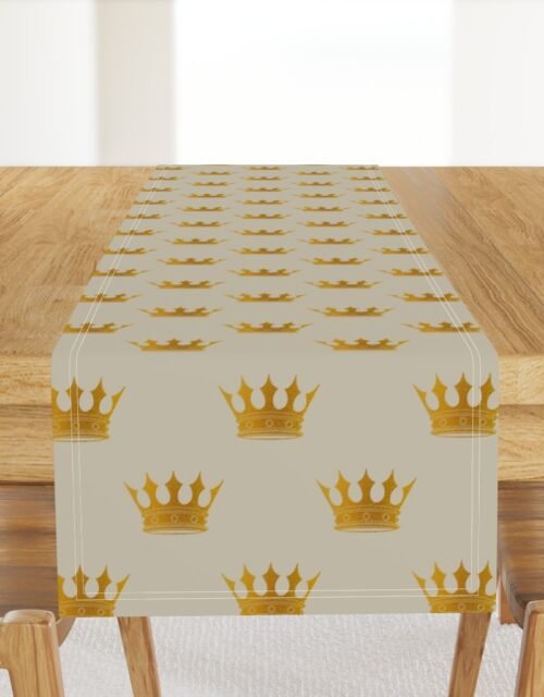 George Grey Royal Golden Crowns Table Runner