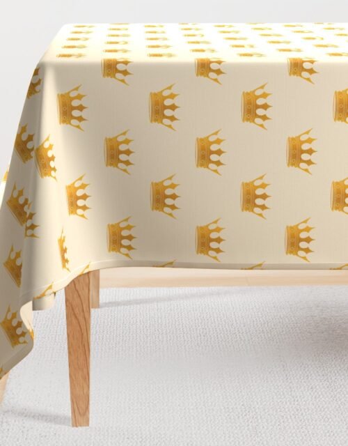 George Grey Royal Golden Crowns Rectangular Tablecloth