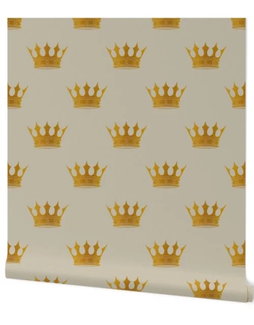 George Grey Royal Golden Crowns Wallpaper