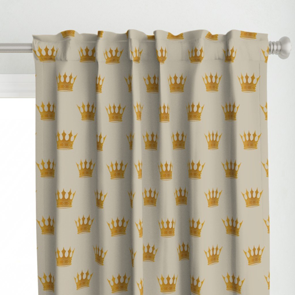 George Grey Royal Golden Crowns Curtains George Grey Royal Golden Crowns Curtains