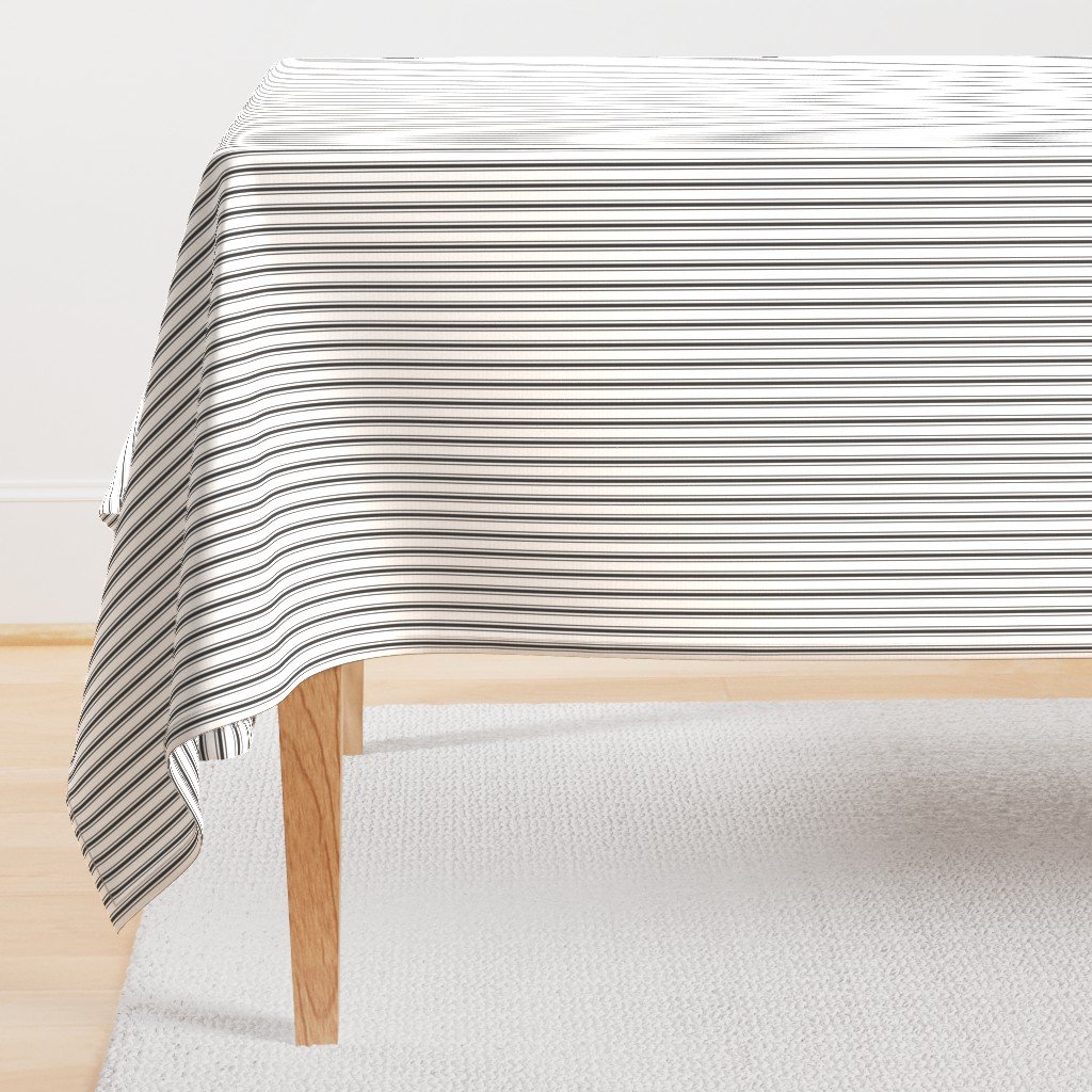 Mattress Ticking Narrow Striped Pattern in Dark Black and White Rectangular Tablecloth Mattress Ticking Narrow Striped Pattern in Dark Black and White Rectangular Tablecloth